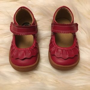 Livie and Luca Scarlett Red Ruche Mary Janes Sz 5